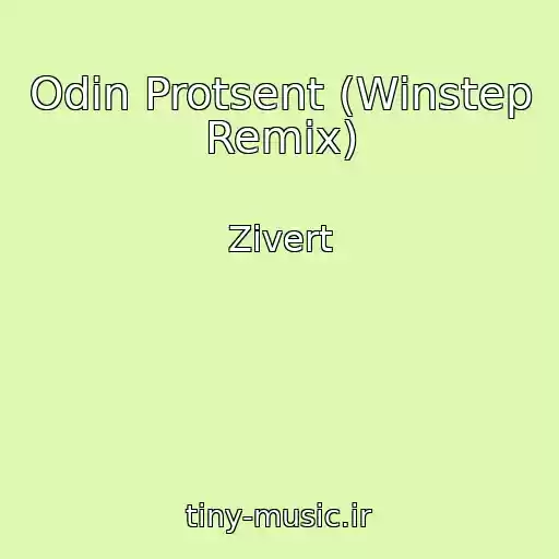 کاور آهنگ Odin Protsent (Winstep Remix) از Zivert