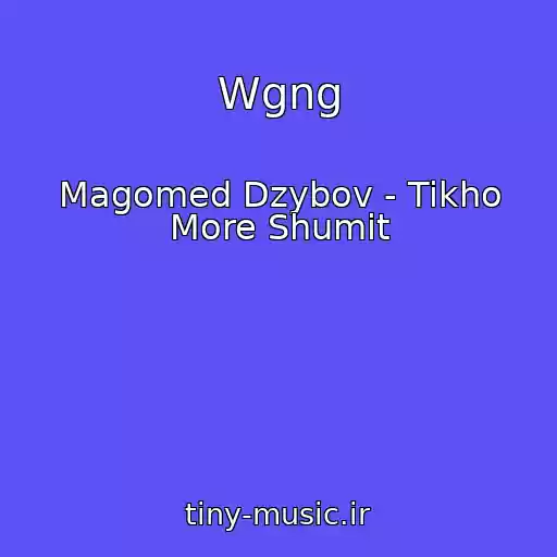 کاور آهنگ Wgng از Magomed Dzybov - Tikho More Shumit