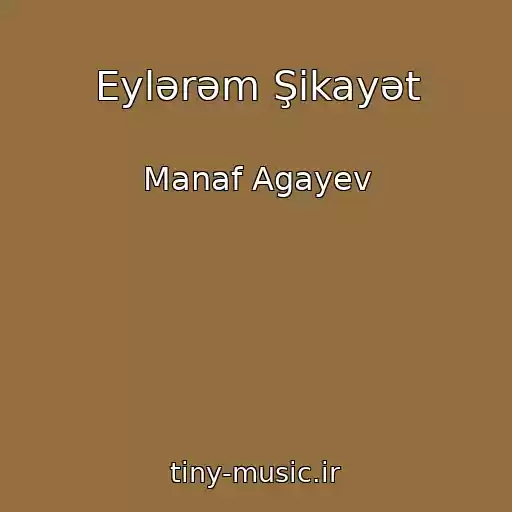 کاور آهنگ Eylərəm Şikayət از Manaf Agayev