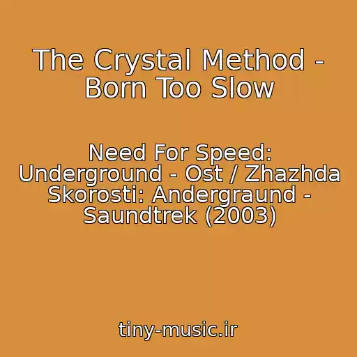 کاور آهنگ The Crystal Method - Born Too Slow از Need For Speed: Underground - Ost / Zhazhda Skorosti: Andergraund - Saundtrek (2003)