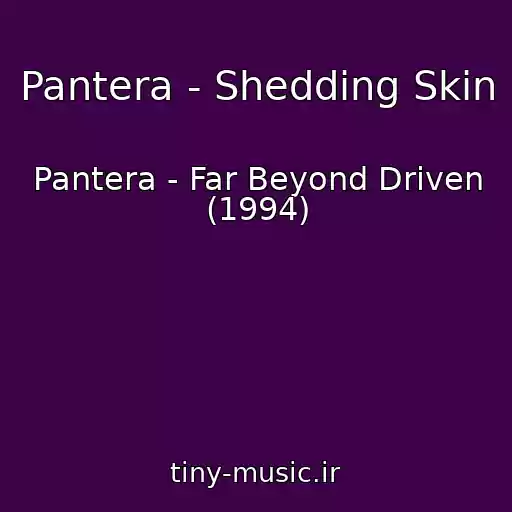 کاور آهنگ Pantera - Shedding Skin از Pantera - Far Beyond Driven (1994)
