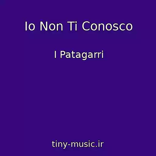 کاور آهنگ Io Non Ti Conosco از I Patagarri
