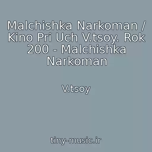 کاور آهنگ Malchishka Narkoman / Kino Pri Uch V.tsoy. Rok 200 - Malchishka Narkoman از V.tsoy