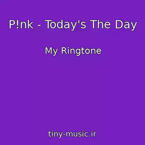 کاور آهنگ P!nk - Today's The Day از My Ringtone