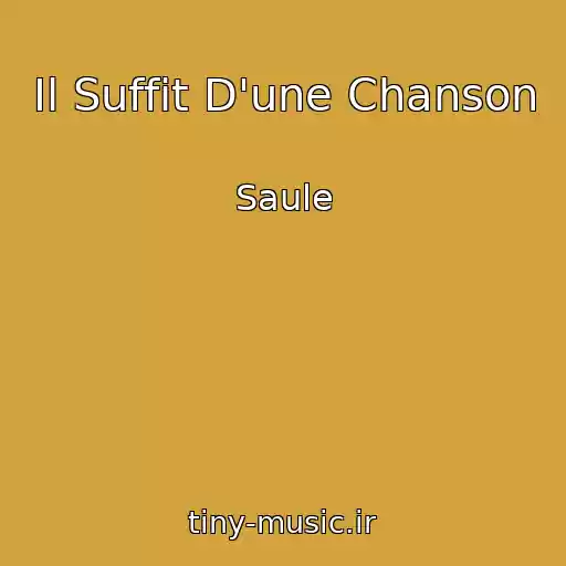 کاور آهنگ Il Suffit D'une Chanson از Saule