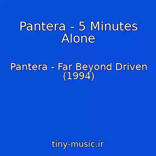 کاور آهنگ Pantera - 5 Minutes Alone از Pantera - Far Beyond Driven (1994)