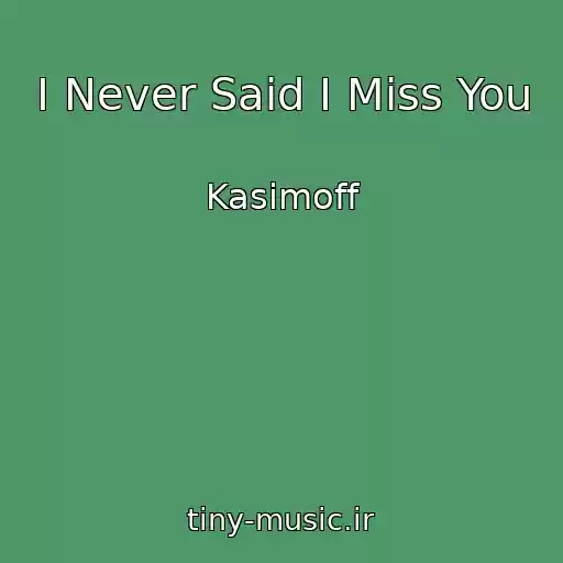 کاور آهنگ I Never Said I Miss You از Kasimoff