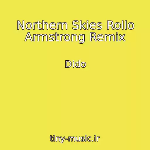 کاور آهنگ Northern Skies Rollo Armstrong Remix از Dido