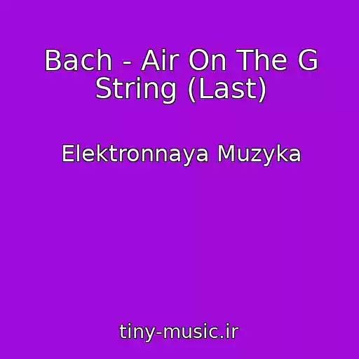 کاور آهنگ Bach - Air On The G String (Last) از Elektronnaya Muzyka