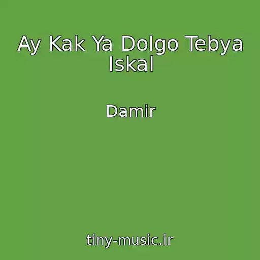کاور آهنگ Ay Kak Ya Dolgo Tebya Iskal از Damir