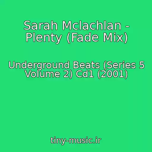کاور آهنگ Sarah Mclachlan - Plenty (Fade Mix) از Underground Beats (Series 5 Volume 2) Cd1 (2001)