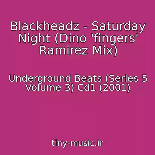 کاور آهنگ Blackheadz - Saturday Night (Dino 'fingers' Ramirez Mix) از Underground Beats (Series 5 Volume 3) Cd1 (2001)