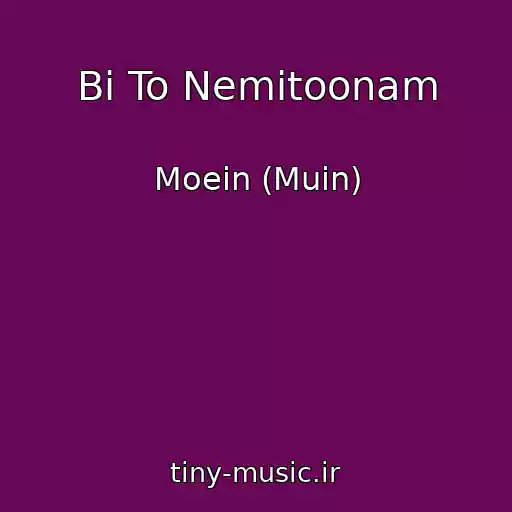 کاور آهنگ Bi To Nemitoonam از Moein (Muin)