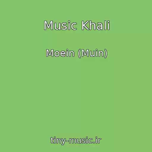 کاور آهنگ Music Khali از Moein (Muin)