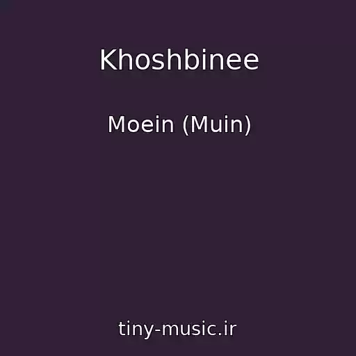 کاور آهنگ Khoshbinee از Moein (Muin)