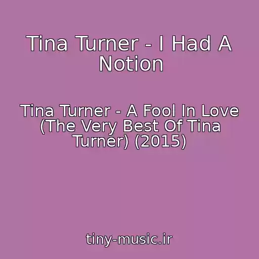 کاور آهنگ Tina Turner - I Had A Notion از Tina Turner - A Fool In Love (The Very Best Of Tina Turner) (2015)
