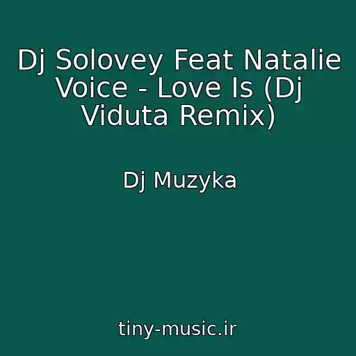 کاور آهنگ Dj Solovey Feat Natalie Voice - Love Is (Dj Viduta Remix) از Dj Muzyka