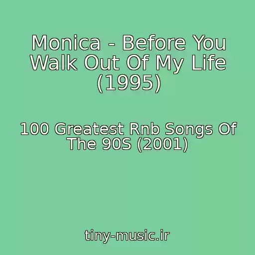 کاور آهنگ Monica - Before You Walk Out Of My Life (1995) از 100 Greatest Rnb Songs Of The 90S (2001)