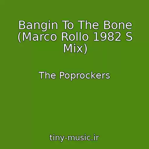 کاور آهنگ Bangin To The Bone (Marco Rollo 1982 S Mix) از The Poprockers