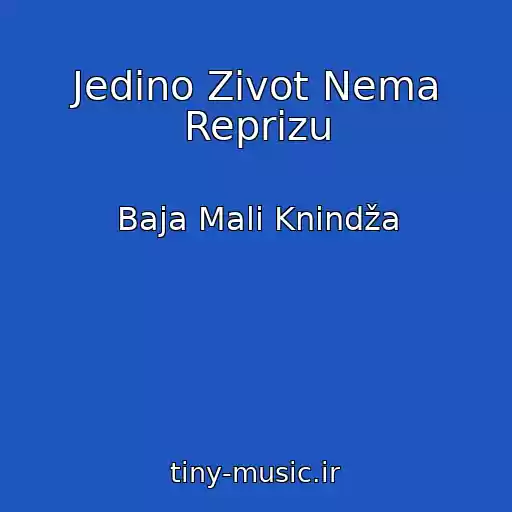 کاور آهنگ Jedino Zivot Nema Reprizu از Baja Mali Knindža