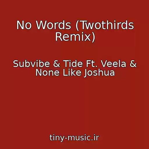 کاور آهنگ No Words (Twothirds Remix) از Subvibe & Tide Ft. Veela & None Like Joshua