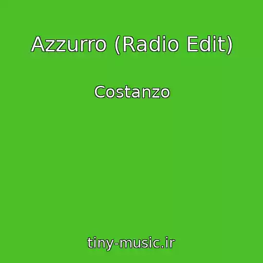 کاور آهنگ Azzurro (Radio Edit) از Costanzo