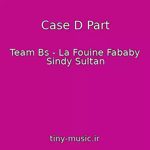 کاور آهنگ Case D Part از Team Bs - La Fouine Fababy Sindy Sultan