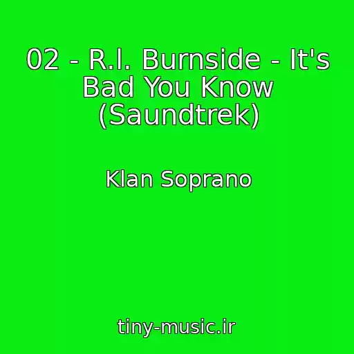 کاور آهنگ 02 - R.l. Burnside - It's Bad You Know (Saundtrek) از Klan Soprano