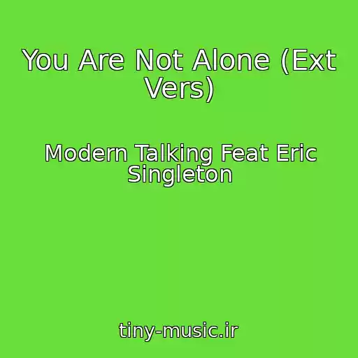 کاور آهنگ You Are Not Alone (Ext Vers) از Modern Talking Feat Eric Singleton