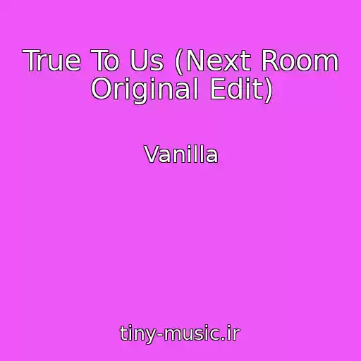 کاور آهنگ True To Us (Next Room Original Edit) از Vanilla