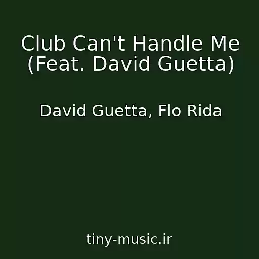 کاور آهنگ Club Can't Handle Me (Feat. David Guetta) از David Guetta, Flo Rida