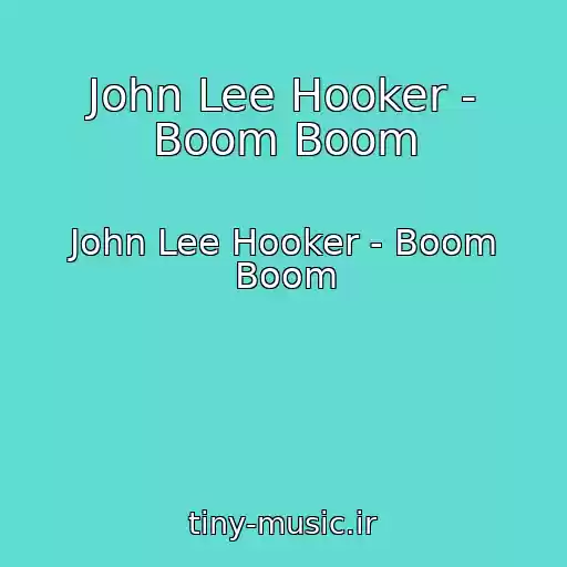 کاور آهنگ John Lee Hooker - Boom Boom از John Lee Hooker - Boom Boom