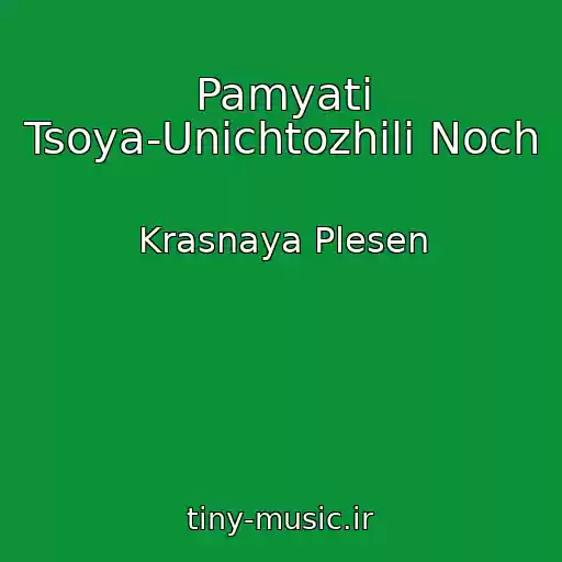 کاور آهنگ Pamyati Tsoya-Unichtozhili Noch از Krasnaya Plesen