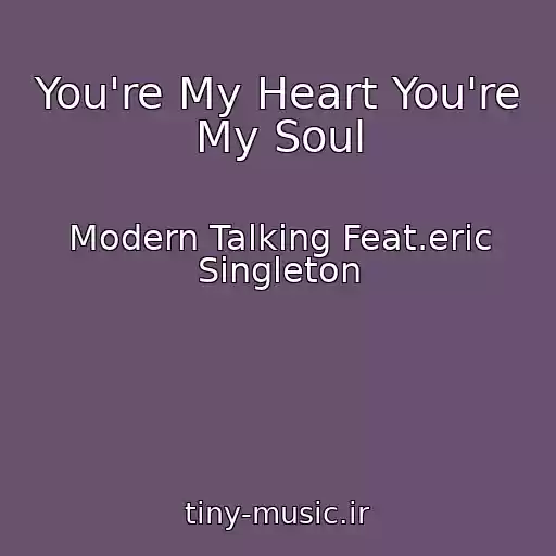کاور آهنگ You're My Heart You're My Soul از Modern Talking Feat.eric Singleton