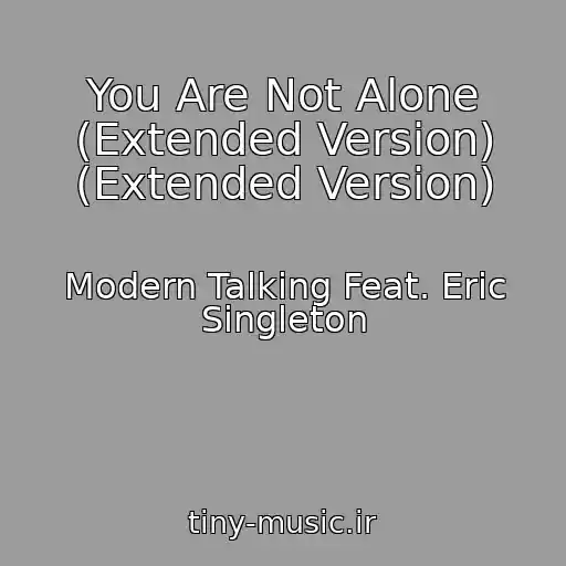 کاور آهنگ You Are Not Alone (Extended Version) (Extended Version) از Modern Talking Feat. Eric Singleton