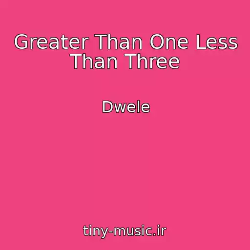 کاور آهنگ Greater Than One Less Than Three از Dwele