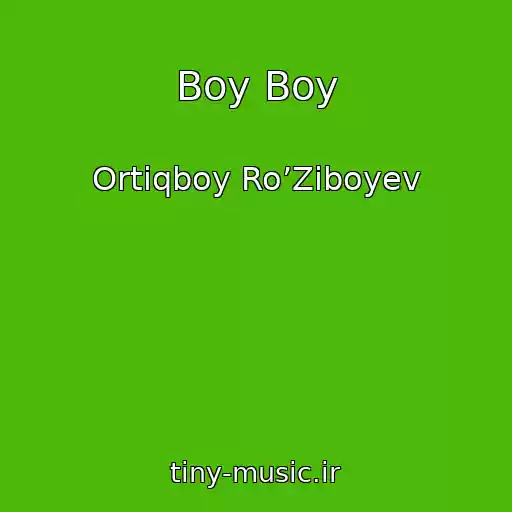 کاور آهنگ Boy Boy از Ortiqboy Ro’Ziboyev