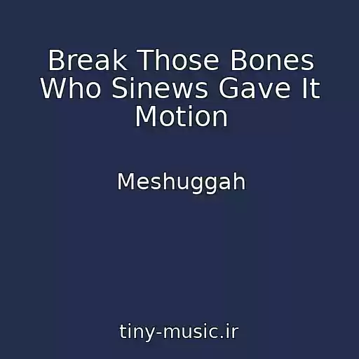 کاور آهنگ Break Those Bones Who Sinews Gave It Motion از Meshuggah