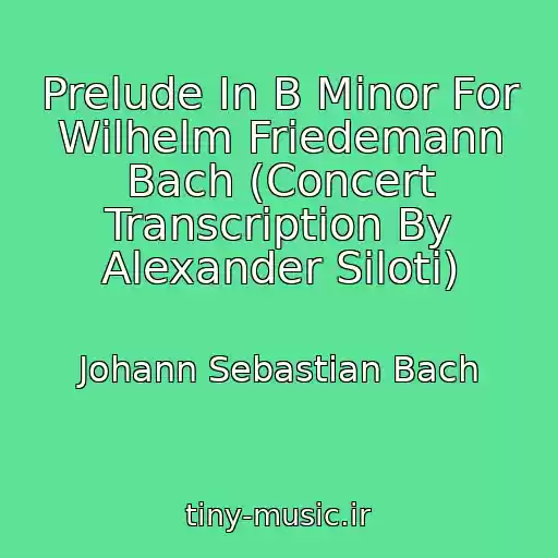 کاور آهنگ Prelude In B Minor For Wilhelm Friedemann Bach (Concert Transcription By Alexander Siloti) از Johann Sebastian Bach