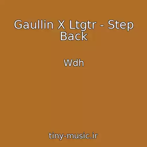 کاور آهنگ Gaullin X Ltgtr - Step Back از Wdh