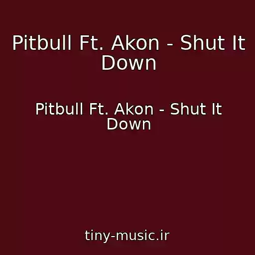کاور آهنگ Pitbull Ft. Akon - Shut It Down از Pitbull Ft. Akon - Shut It Down
