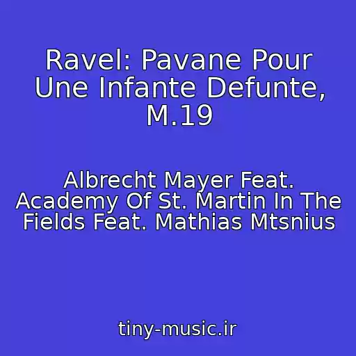 کاور آهنگ Ravel: Pavane Pour Une Infante Defunte, M.19 از Albrecht Mayer Feat. Academy Of St. Martin In The Fields Feat. Mathias Mtsnius
