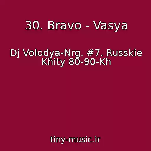 کاور آهنگ 30. Bravo - Vasya از Dj Volodya-Nrg. #7. Russkie Khity 80-90-Kh