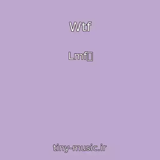 کاور آهنگ Wtf از Lmf爀