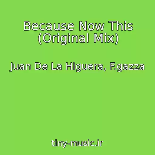 کاور آهنگ Because Now This (Original Mix) از Juan De La Higuera, F.gazza