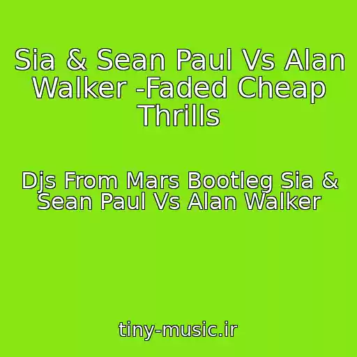 کاور آهنگ Sia & Sean Paul Vs Alan Walker -Faded Cheap Thrills از Djs From Mars Bootleg Sia & Sean Paul Vs Alan Walker