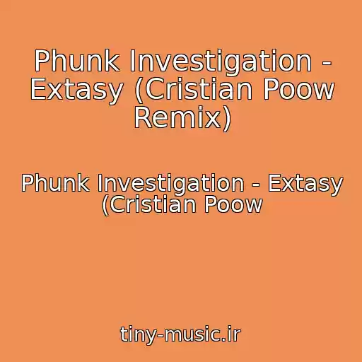 کاور آهنگ Phunk Investigation - Extasy (Cristian Poow Remix) از Phunk Investigation - Extasy (Cristian Poow