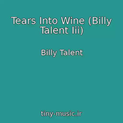 کاور آهنگ Tears Into Wine (Billy Talent Iii) از Billy Talent