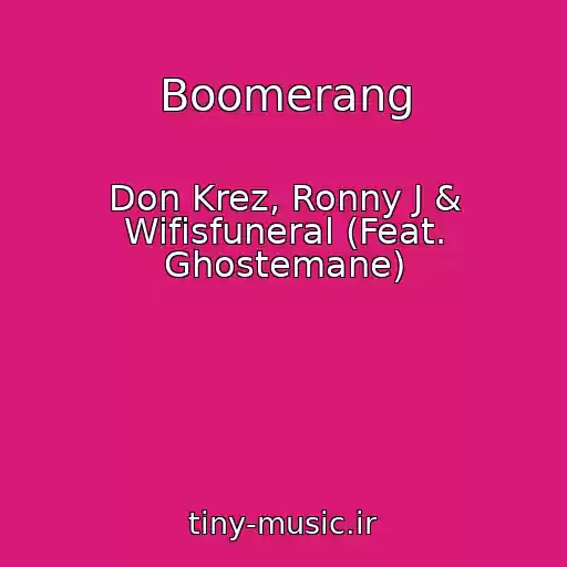 کاور آهنگ Boomerang از Don Krez, Ronny J & Wifisfuneral (Feat. Ghostemane)