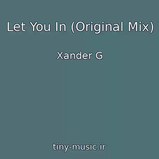 کاور آهنگ Let You In (Original Mix) از Xander G